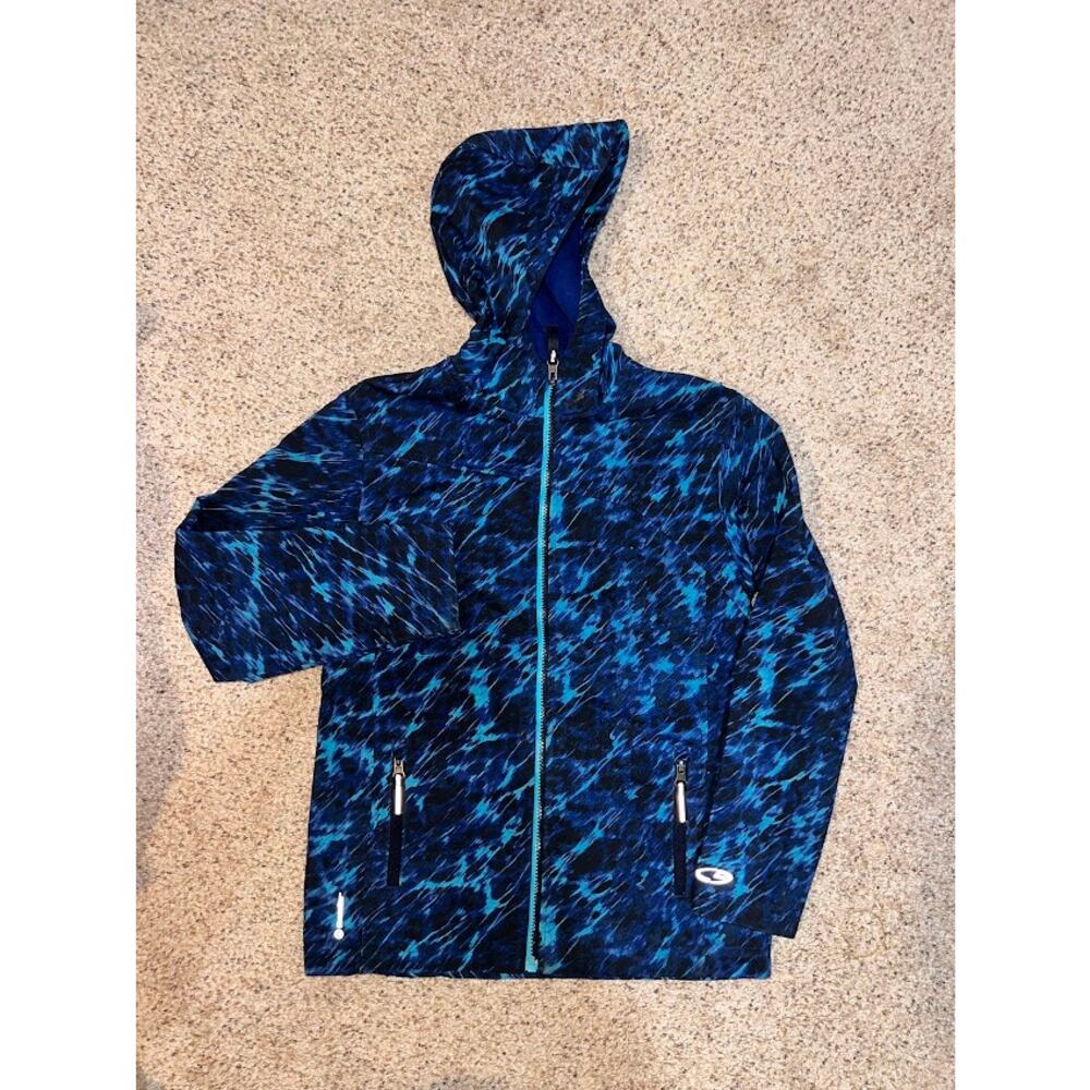 Champion Venture Dry Blue Unisex Kids Zip Up Hooded Lined Jacket Coat